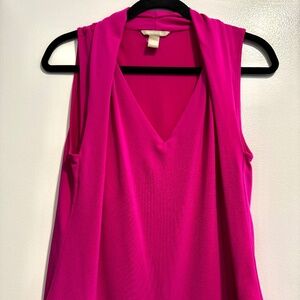 Banana Republic Sleeveless V-Neck Blouse –  Pink – Size M